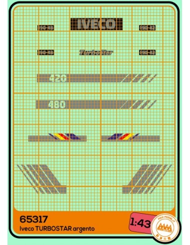 Iveco TurboStar 190-48 and 190-42 silver - M65317