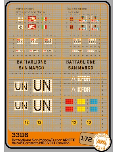 Battaglione San Marco D/corr ARIETE Veicolo corazzato M113 VCC1 - M33116