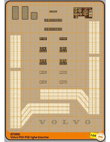 Volvo F10 F12 white lines - M67369