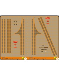 Peterbilt 378 Long Hauler Orange-Grey - M67468