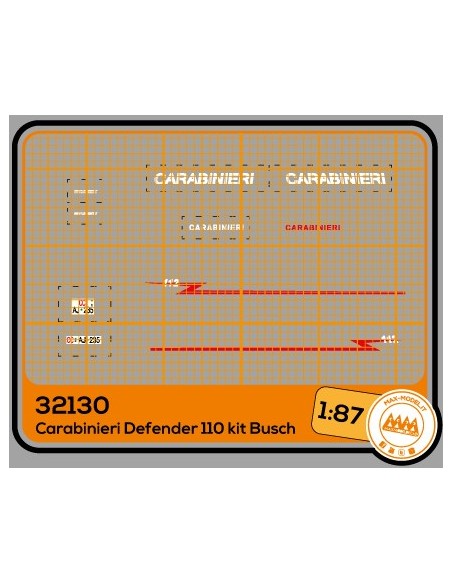 Carabinieri per Defender 110 modello Busch - M32130 Carabinieri per Defender 110 modello Busch - M32130