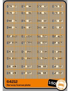 Norway license plates - M64212
