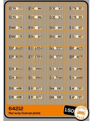 Norway license plates - M64212