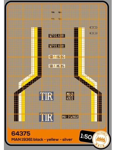 MAN 19.361 - yellow, black, silver - M64375