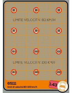 Speed limit 80-100 km/h - M65111