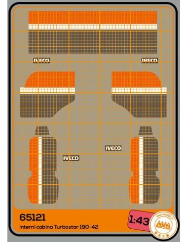 Iveco Turbostar 190-42 decorazione tappezzeria interno cabina - M65121