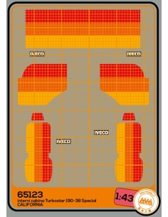 Turbostar 190-38 California cab interior decorations - M65123