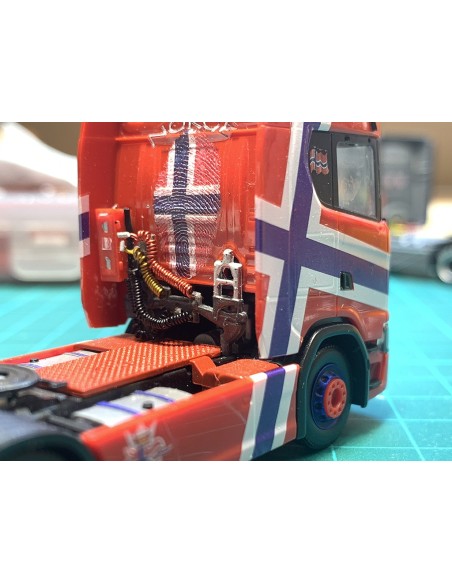 Scania S cabin shock absorber frame 1:87 - 3D - M845 model Scania S cabin shock absorber frame 1:87 - 3D - M845 model