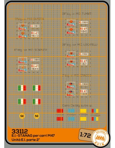 EI - STANAG  per carri M47 Unità EI parte 2° - M33112