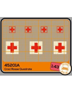 Red crosses in a white square - M45201A