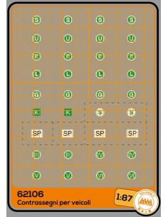 Markings for European vehicles - M62106