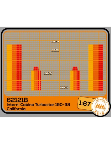 Iveco Turbostar 190-38 California effetto tessuto interno cabina - M62121B