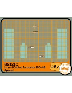 Iveco Turbostar 190-48 Special effetto tessuto interno cabina - M62121C