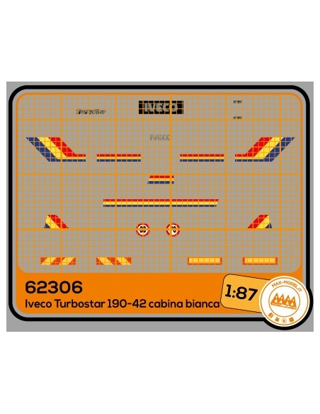 Iveco TurboStar 190-42 per cabina bianca - livrea originale - M62306 Iveco TurboStar 190-42 per cabina bianca - livrea originale - M62306