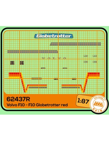 Volvo F12 Globetrotter rosso - M62437R