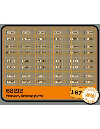 Targhe Automobilistiche Norvegia - M62212