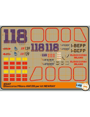 Air Rescue Milano AW 139 I-BEPP - kit NewRay - M45147