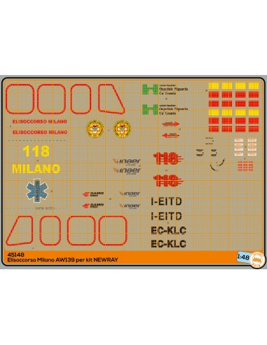 Air Rescue 118 Milano AW 139 I-EITD - EC-KLC - kit NewRay - M45148