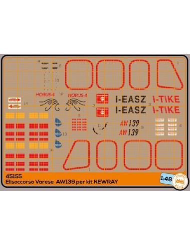Helicopter rescue 118 Como I-HECO  AW 139 - Kit New Ray - M45154