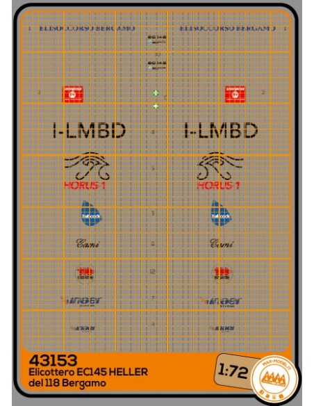 Elisoccorso 118 Bergamo EC-145 T2 - Kit Revell - M43153 Elisoccorso 118 Bergamo EC-145 T2 - Kit Revell - M43153