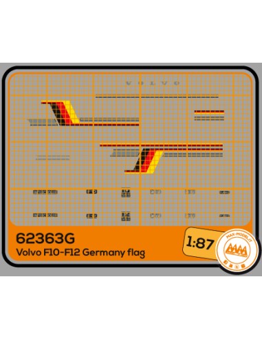 Volvo F10-F12 colori della Germania - M62363G