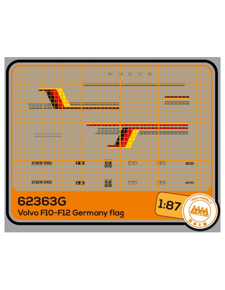 Volvo F10-F12 colori della Germania - M62363G