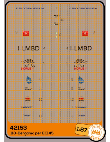 Elisoccorso 118 Bergamo EC-145 T2 - Kit AirPower87 - M42153 Elisoccorso 118 Bergamo EC-145 T2 - Kit AirPower87 - M42153