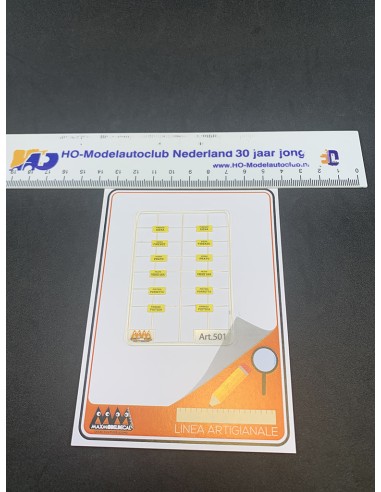 Tabelle di percorrenza Toscana 1 - 3D - M501 misure 2