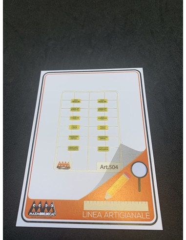 Tabelle di percorrenza Toscana 2 - 3D - M504