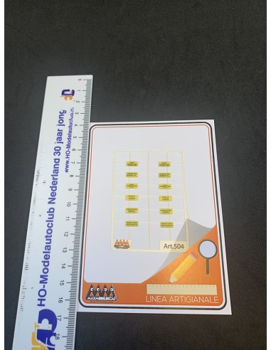 Tabelle di percorrenza Toscana 2 - 3D - M504 misure
