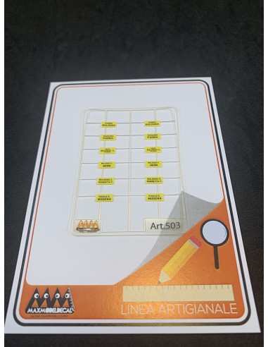 Journey table for Emilia Romagna - 3D - M503