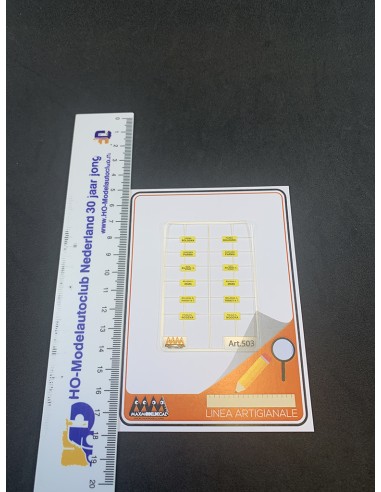 Tabelle di percorrenza Emilia Romagna - 3D - M503 misure