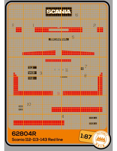 Scania 113-143 Red line - M62804R
