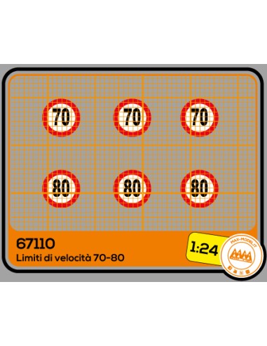 Speed limits 70-80 km/h - M67110