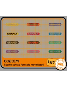 Scania scritta frontale metallizzata - M60201M