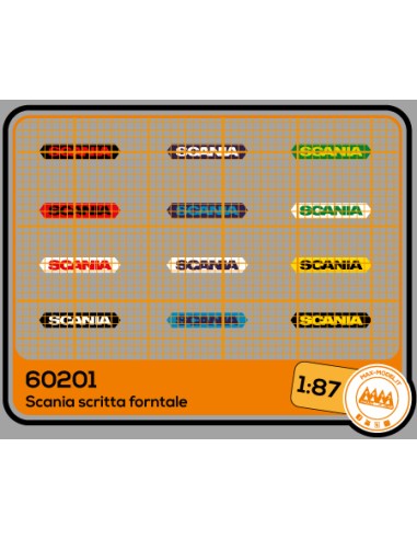 Scania scritta frontale - M60201