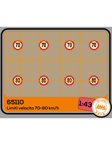 70-80 km/h - Dischi velocità - M65110