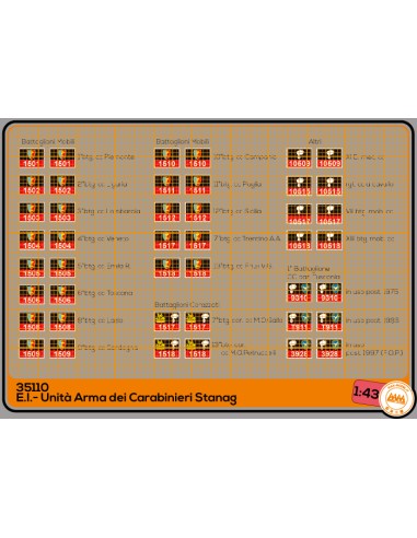 E.I. - Unità Arma dei Carabinieri stanag - M35110