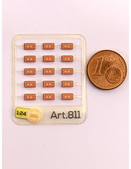 Luci di ingombro Rosse 1:24 - 3D - M811R misure