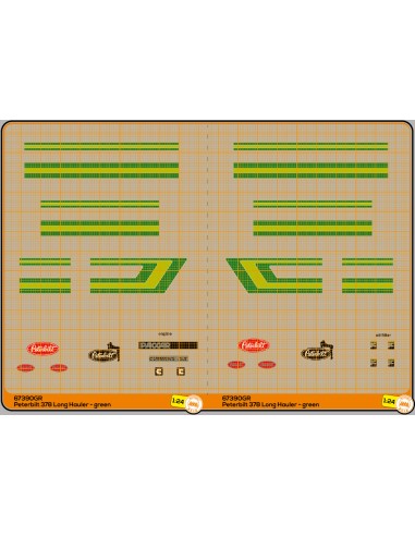 Peterbilt 378 Long Hauler - Green - M67390GR