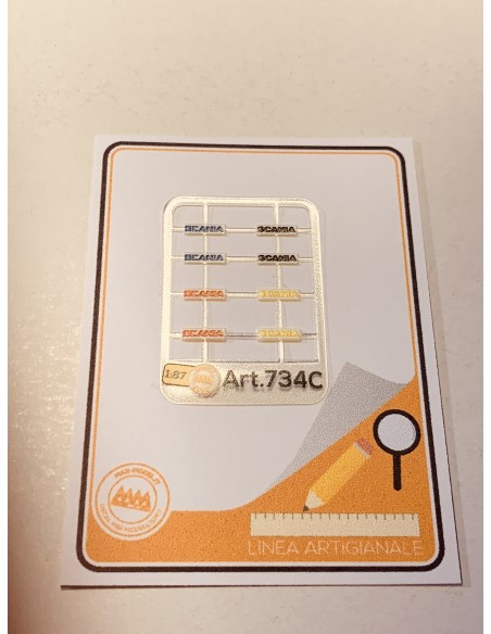 Paraschizzi piccoli SCANIA Colorati 1:87 - 3D - M734C Paraschizzi piccoli SCANIA Colorati 1:87 - 3D - M734C