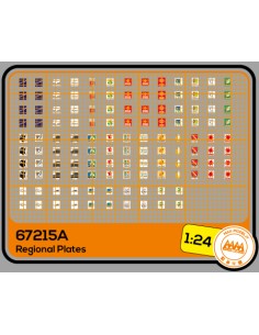 French License Plates Regional labels - M67215A