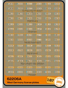 West German Vehicle Registration Plates - M62206A