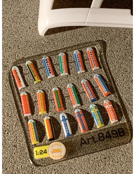 Bandierine Vetro - 1:24 - 3D - M849B totale Bandierine Vetro - 1:24 - 3D - M849B totale