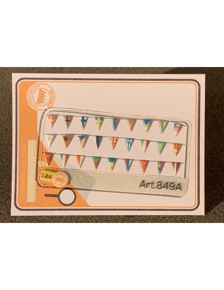 Bandierine Vetro triangolari - 1:24 - 3D - M849A Bandierine Vetro triangolari - 1:24 - 3D - M849A