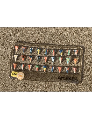 Bandierine Vetro triangolari - 1:24 - 3D - M849A tutte