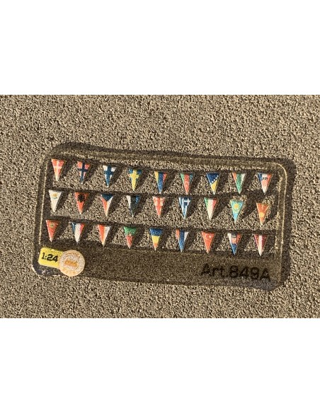 Bandierine Vetro triangolari - 1:24 - 3D - M849A tutte Bandierine Vetro triangolari - 1:24 - 3D - M849A tutte