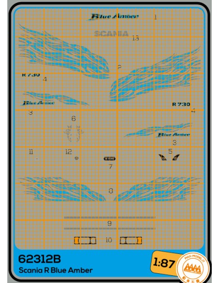 Scania R Blue Amber - M62312B