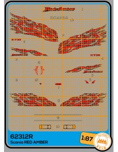 Scania R Red Amber - M62312R