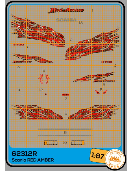 Scania R Red Amber - M62312R